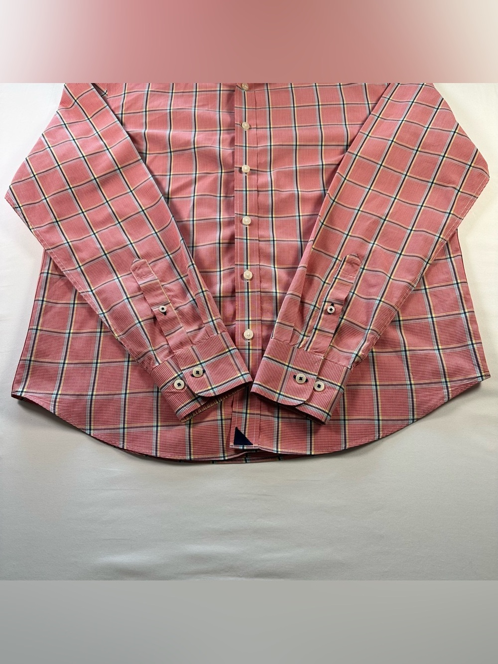 UNTUCKit Gibbons WF Shirt Mens M Red Plaid Wrinkle Free Cotton Button Down - Picture 3 of 9